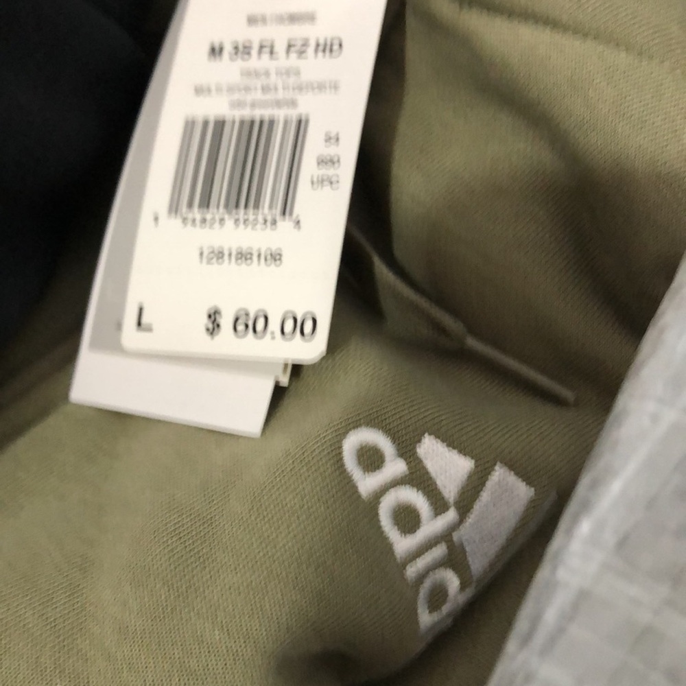 New Authentic Adidas Mens Sweater Cardigan - Picture 5 of 5